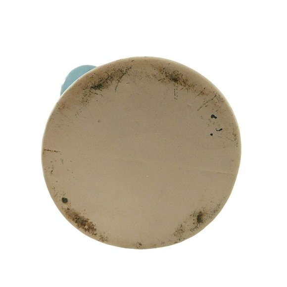 Vintage Girl Boy Hugging Planter by Shawnee Light Aqua Blue - Picture 8 of 8